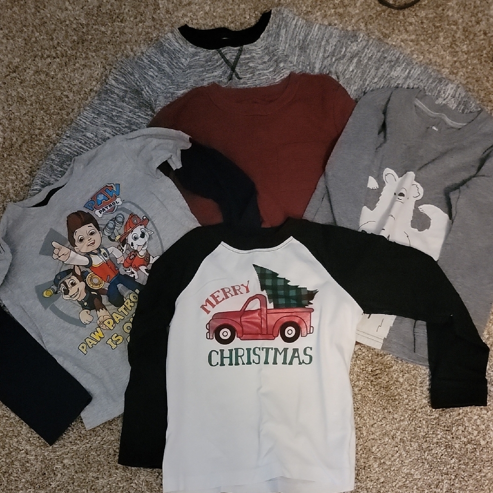 Cat & Jack Gray Elephant Long Sleeve Tee